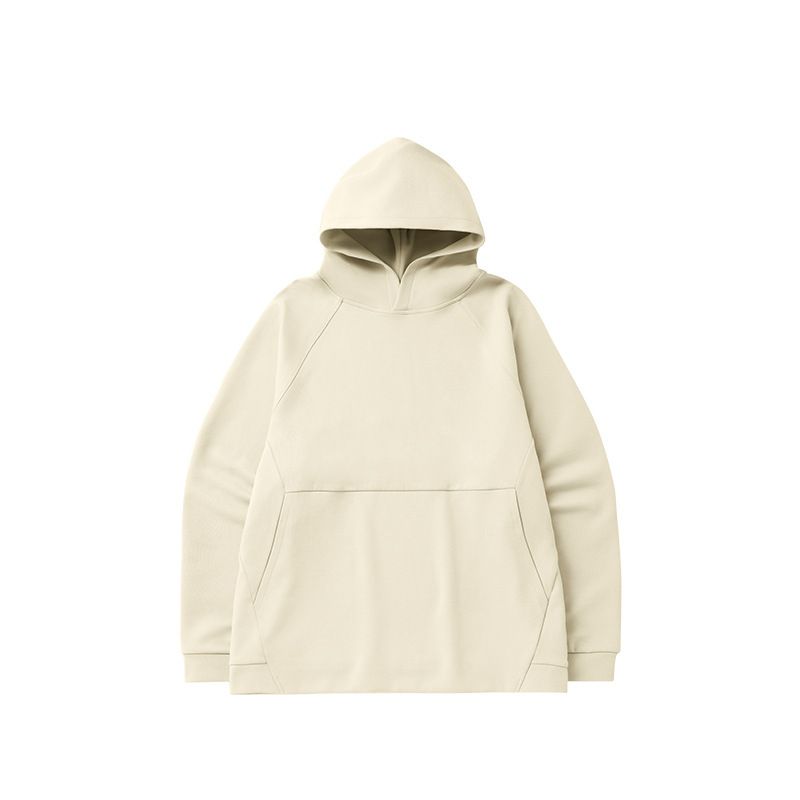 Felpa con cappuccio in pile 25 Autunno e Inverno 380g Tinta unita Top sportivo da uomo_voghion.com