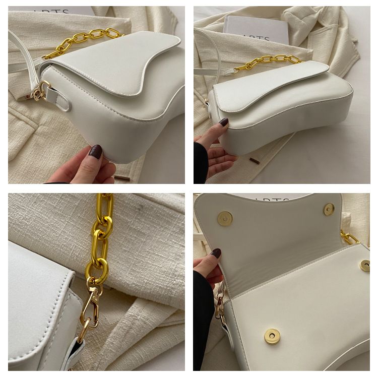 Borsa a tracolla da donna Borsa a tracolla retrò da donna, piccola borsa quadrata_voghion.com