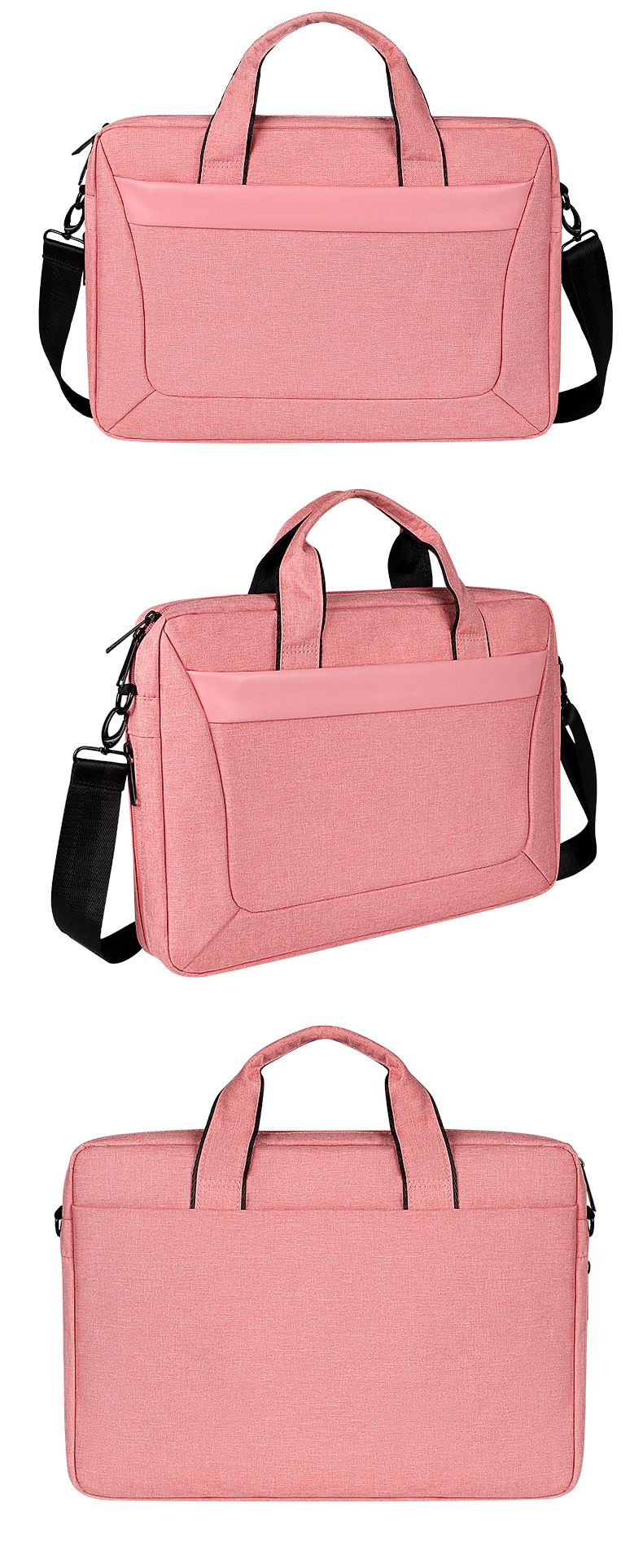 Bolso para computadora portátil de un solo hombro, maletín impermeable de 131415,6 pulgadas, para hombres y mujeres, se puede imprimir el logotipo_voghion.com