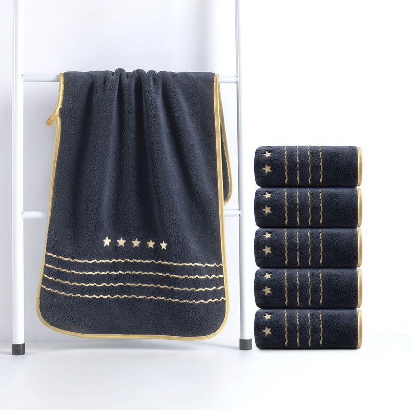 Conjunto de toalhas de banho de lã coral fina_voghion.com