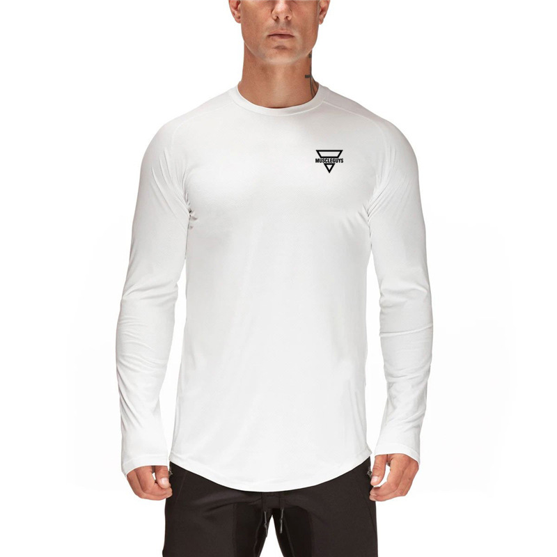 Fitne Long leeved Mucle Men' Tight Fit Brother T-hirt Quick drying Meh Sport Top Compreion Training GYM_voghion.com