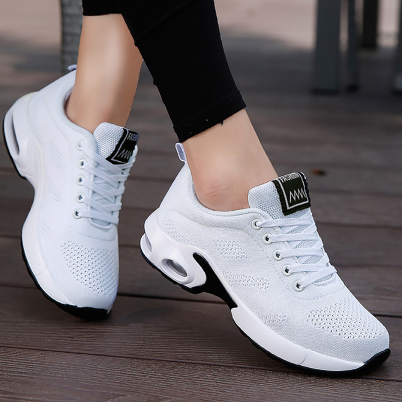 Sneakers da donna Scarpe da ginnastica casual in rete rosa Scarpe piatte da donna Sneakers morbide e leggere Calzature traspiranti Grandi_voghion.com