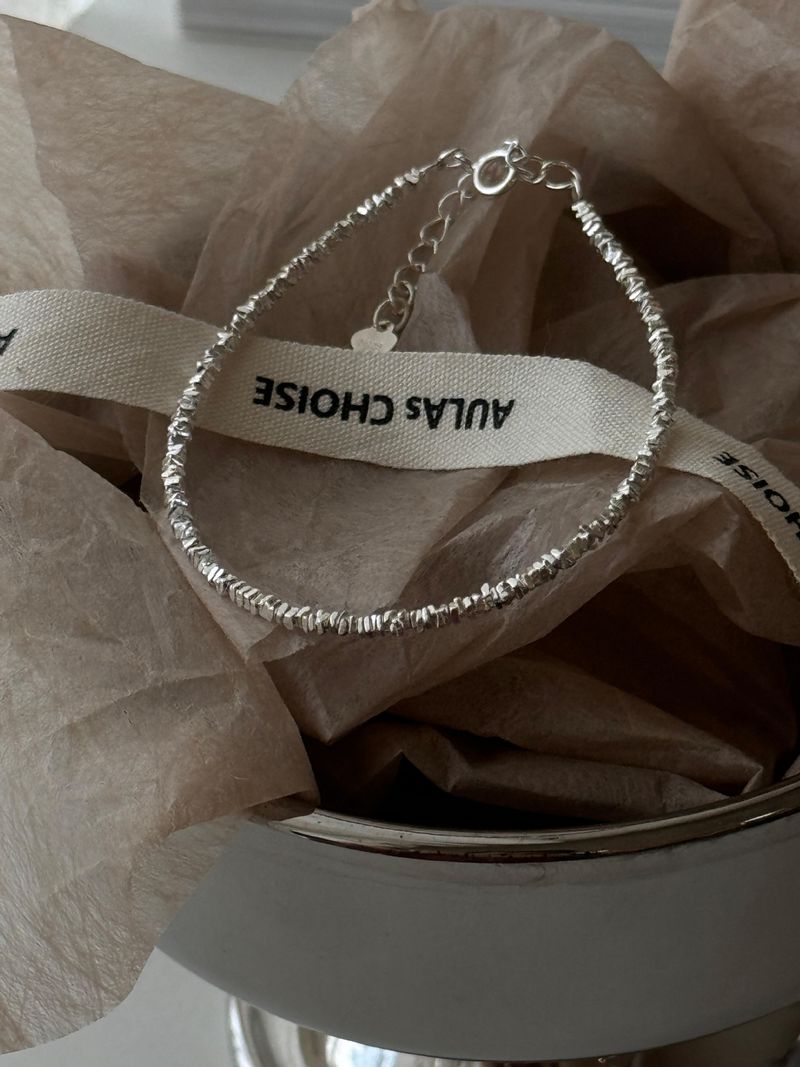 Bracciale S Pure Broken Sier per donna in Corea, semplice e versatile, stile Instagram, design di nicchia, sensazione di alta qualità,_voghion.com