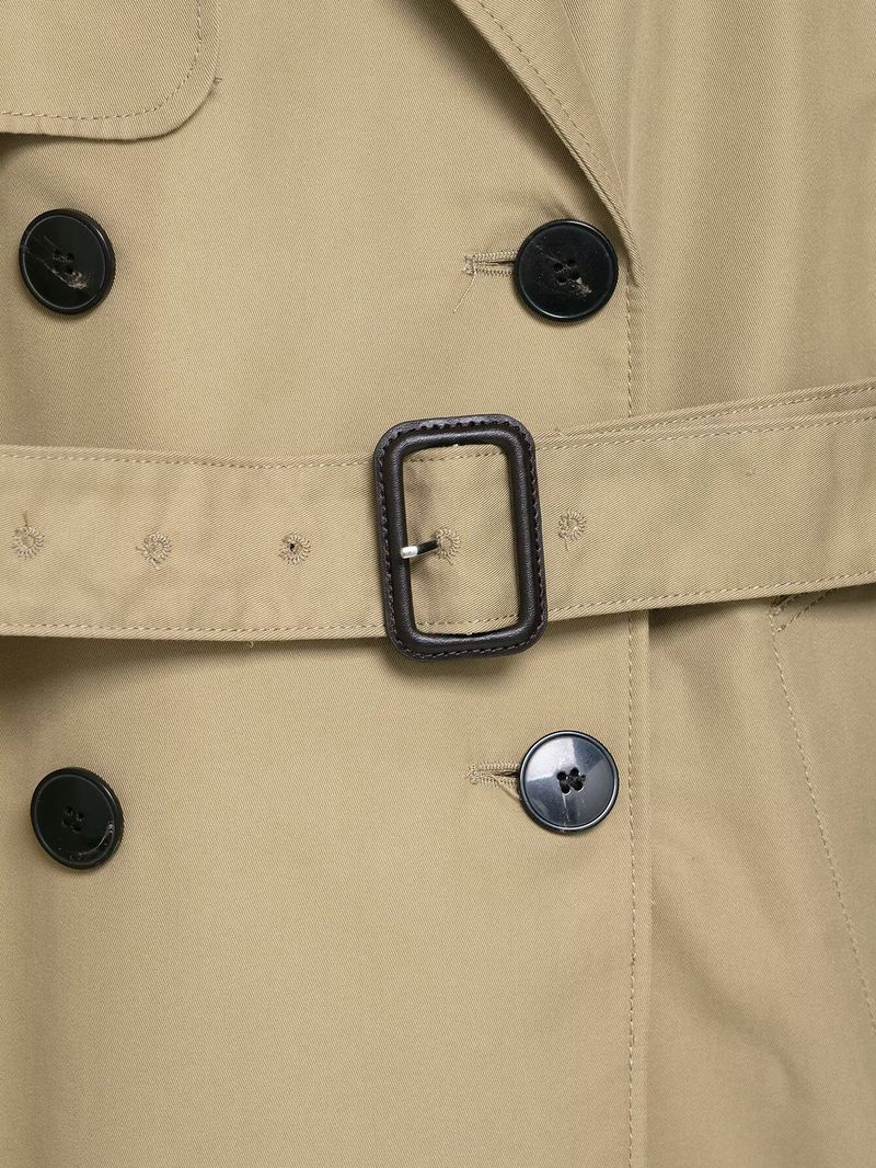 Trench classico doppiopetto con cintura: eleganza senza tempo per donna (XS-L, poliestere, cachi, antipiega e versatile)_voghion.com
