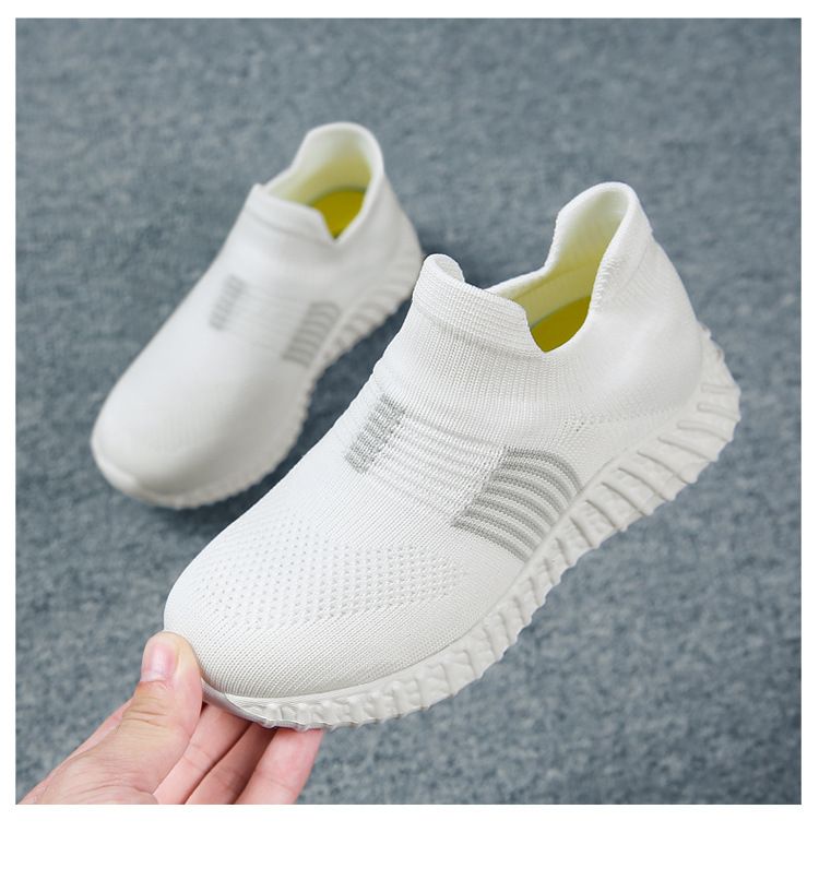 Kids' shoes Boys' slip on shoes slip on socks shoes, flying woven breathable and lightweight children's shoes, casual and versatile sports shoes_voghion.com
