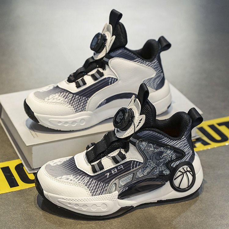 Children's New Practical Sports Basketball Shoes Mesh Breathable Girls Boys Middle And Big Kids Summer_voghion.com