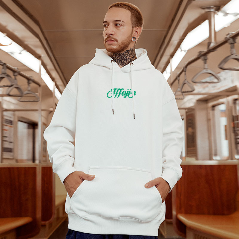 Felpa con cappuccio da uomo Cappotto oversize largo hip hop da uomo con maniche lunghe_voghion.com