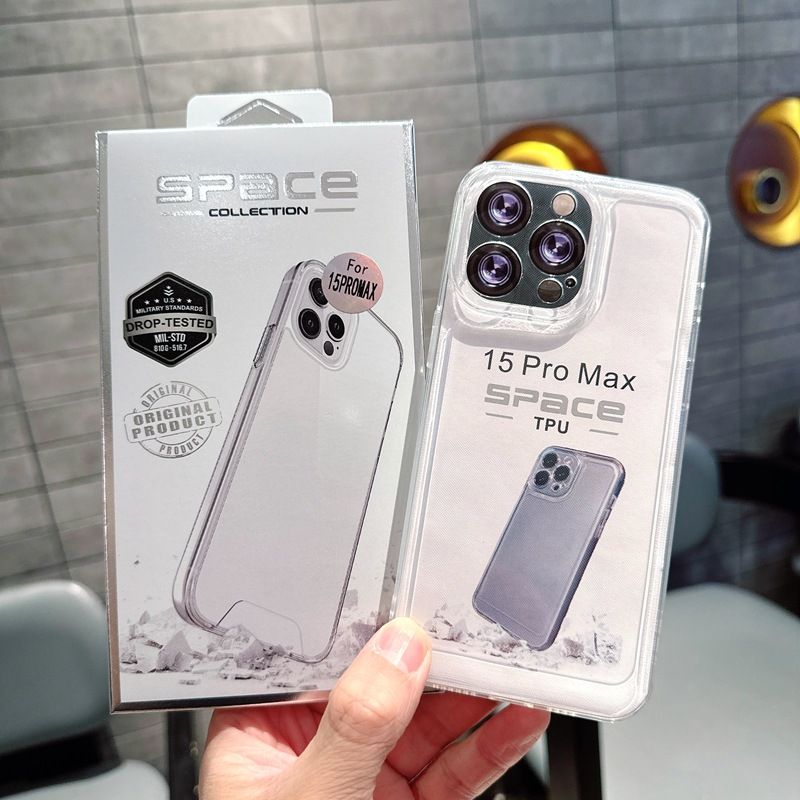 CyberGear Space Shell compatibile con il telefono 15PROMAX, custodia protettiva morbida trasparente antiurto 16Pro 13 11 17Air_voghion.com