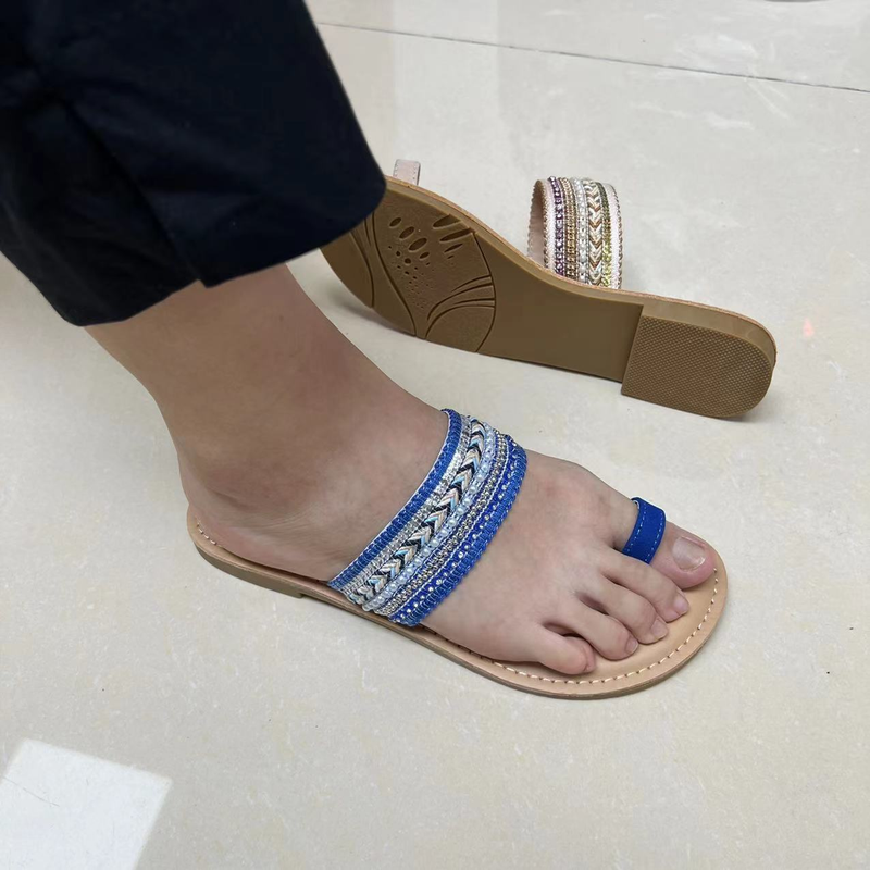 Scarpe da donna Le adolescenti perseguono le pantofole da donna piatte di marca alla moda_voghion.com