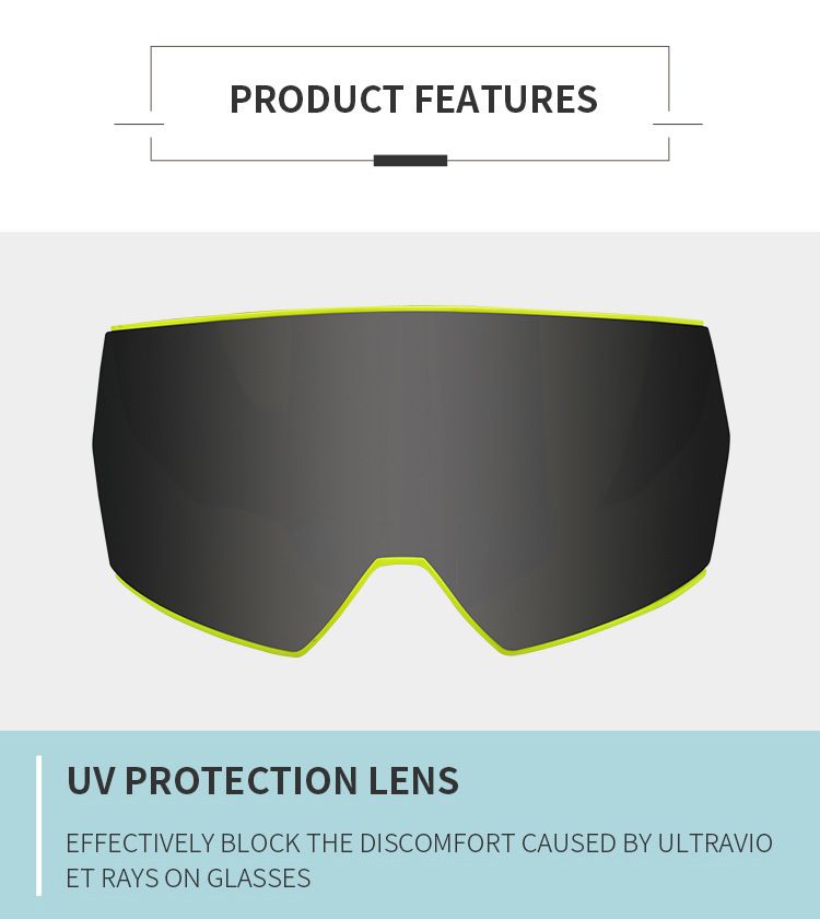 Magnetische skibril, geïntegreerde high-definition lenzen voor volwassenen, winddichte UV-bestendige bril voor sneeuwklimmen en_voghion.com