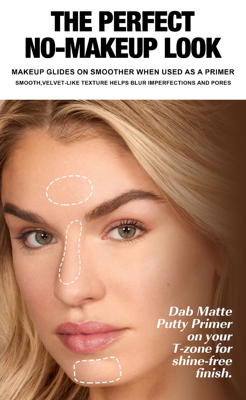 HANDAIYAN Matte Putty Primer - Fine, Skin - Friendly, Oil - Controlling And Long - Lasting Setting Powder Paste_voghion.com