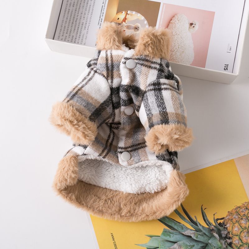 Dog Vest Teddy Small Dogs Puppies Bichon Pomeranian Cat Clothes Thickened Warm Autumn Winter Style_voghion.com