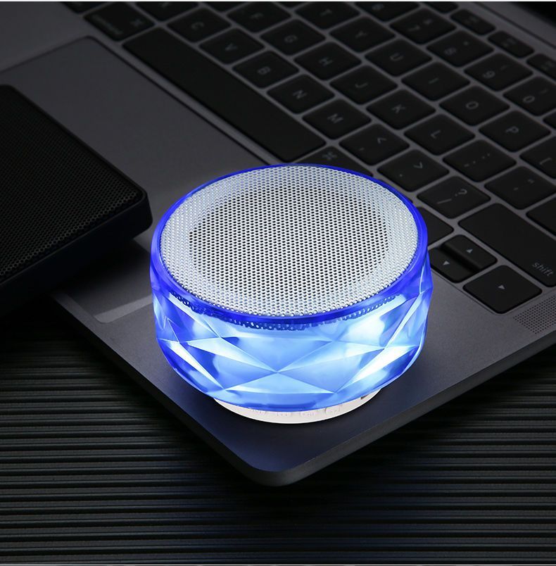 Colorful Light Wireless Bluetooth Mini Card Slot Subwoofer Portable Phone Computer Small Speaker_voghion.com