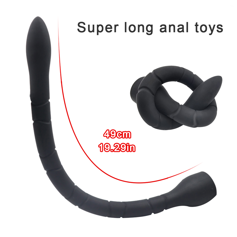 Dildo super morbido, lungo e enorme, per donne e uomini, con massaggio alla prostata, plug anale Mssturbator, Ae3_voghion.com