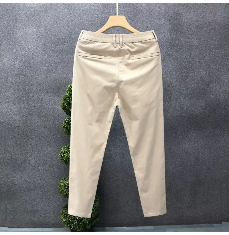 Herren Freizeit Hose Sommer Trend Ige Dünne Baumwolle Kleine Hose Mit Geradem Bein Business Kurze Hose Neuen Stil_voghion.com