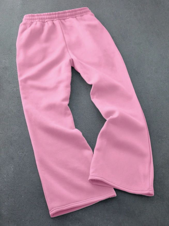 Streetwear Y2K High-Waist Drawstring Jogger Pants For Couples - Hip-Hop Baggy Sweatpants With Embroidery (Black, Pink, White)_voghion.com