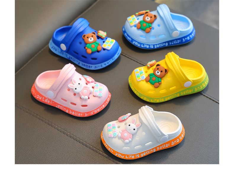 Sommerhausschuhe für Kinder für Mädchen, süße, weiche Sohle, rutschfeste Kindersandalen für Kleinkinder, Säuglinge und junge Kinder, Lochschuhe für Jungen_voghion.com