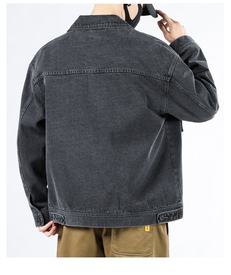 Giacca in denim da uomo, coordinata, alla moda, casual, cardigan_voghion.com
