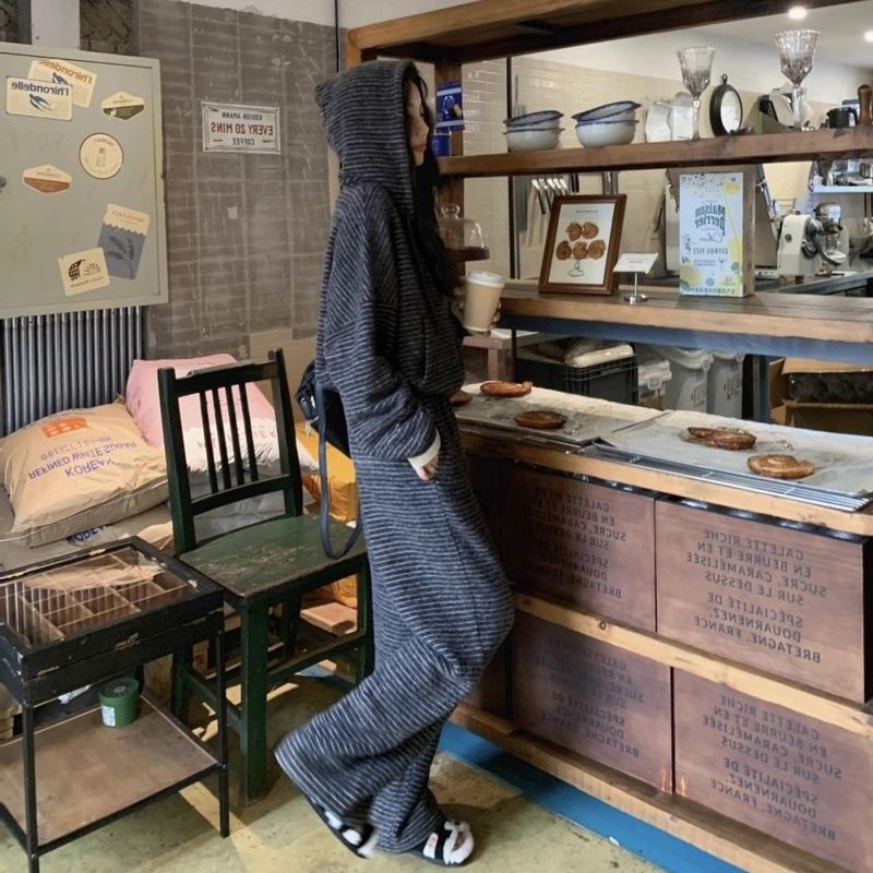 Plus Size Women's Clothing 150kg New Spring Autumn Slimming Sports Casual Sweatshirt And Wide-Leg Pants Two-Piece Set_voghion.com