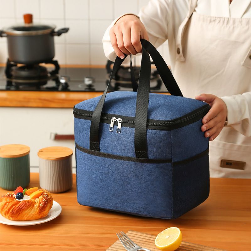 Borsa per il pranzo portatile impermeabile Borsa per l'isolamento termico cationico di grandi dimensioni Borsa per il ghiaccio Borsa per il pranzo ispessita di grande capacità Borsa per picnic_voghion.com