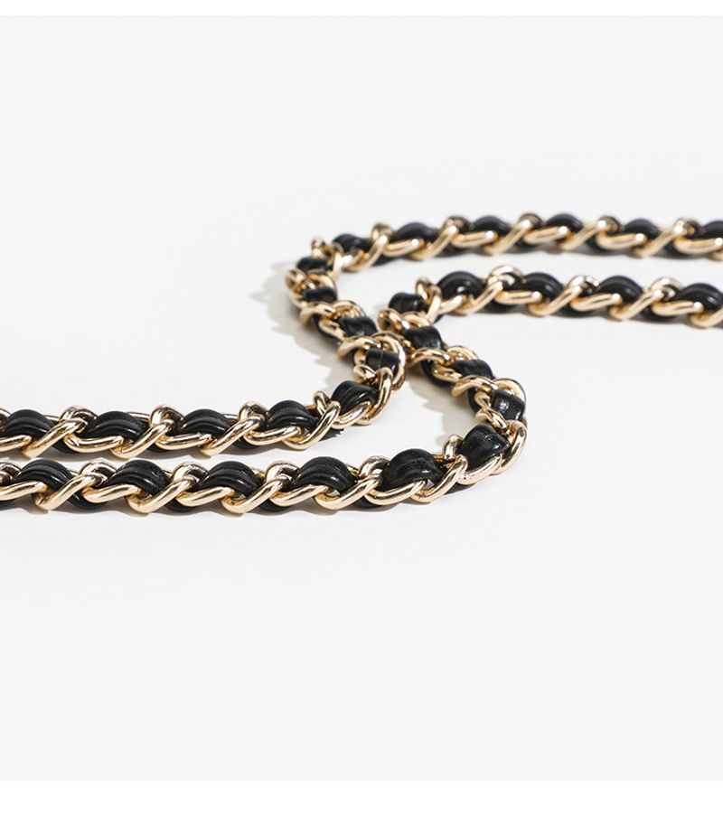 einzelne Schulter kleine quadratische Rhombus Umhängetasche Xiaoxiangfeng Mode Nischenkette Tasche_voghion.com