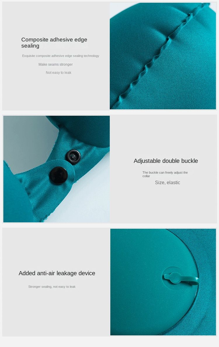 Iatable U-vormige Press-and-Release-technologie voor - Draagbaar pluche reiskussen met opvouwbaar ontwerp en nekondersteuning_voghion.com