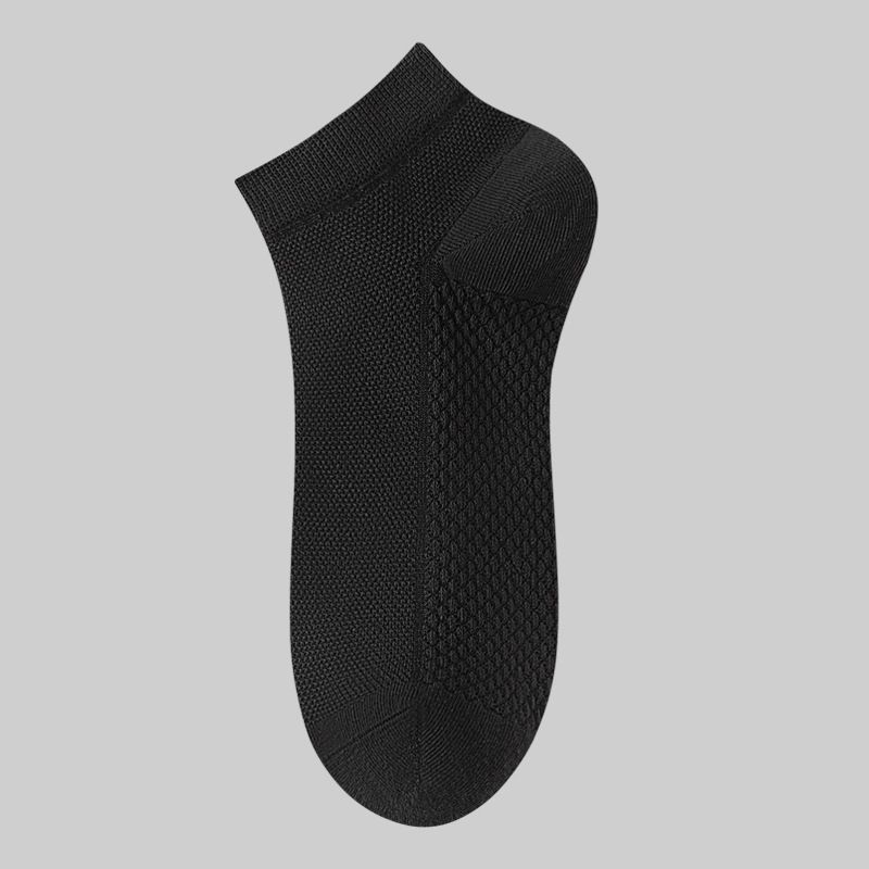 2025e Cotton Mesh Thin Deodorant Herren Boot Sommer Short Tube All-Cotton Zhuji Socken_voghion.com