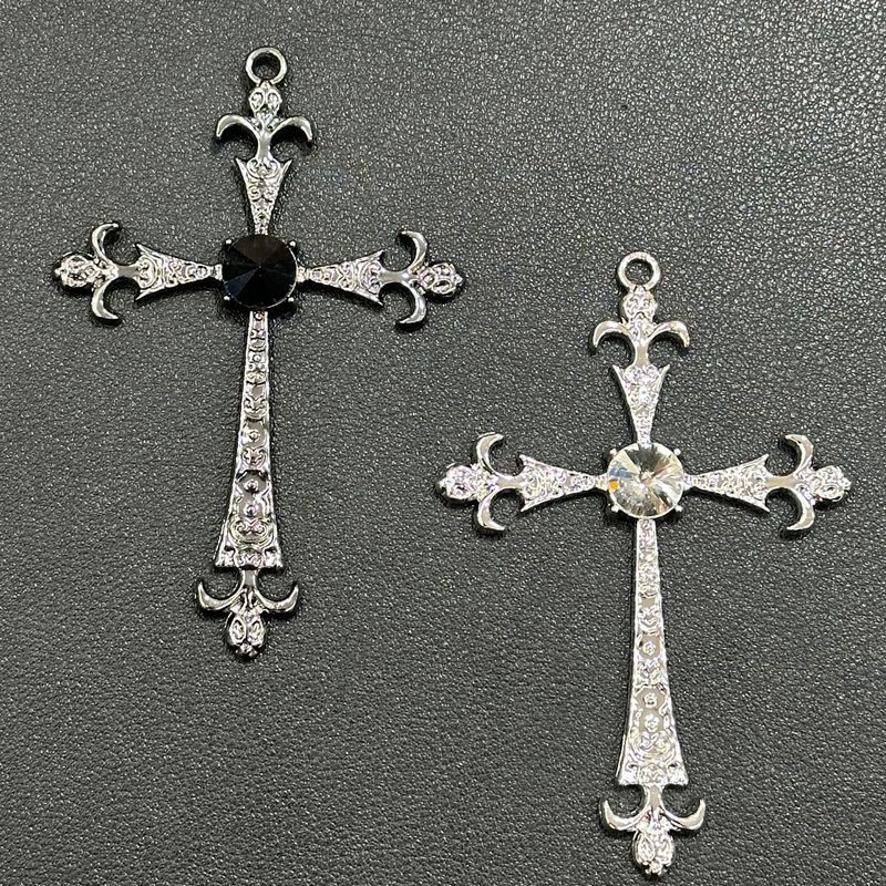 Kreuz Lange Stil Heiße Mädchen Halskette Weibliche Süße Coole Y2K Punk Halsband Pullover Kette Zubehör_voghion.com