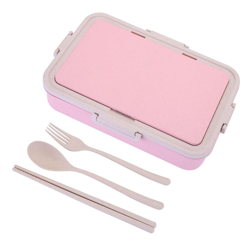 Neue auslaufsichere Lunchbox, niedlich, kreativ, Bento-Box mit großem Fassungsvermögen, ideal für Zuhause, Büro, Schule, tragbar, robust und einfach, perfekt für Kinder._voghion.com