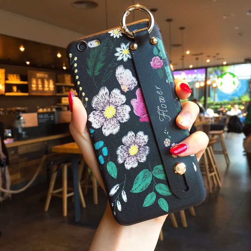 Custodia protettiva antiurto per telefono TechGlobe Embossed Magnolia compatibile con 11 Pro con anello, copertura completa, 17 Air, silicone_voghion.com