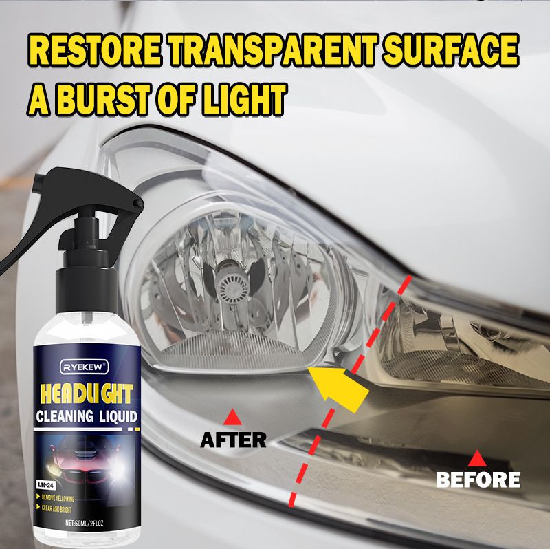 Ryekew Cleaning And Refurbishing Agent Scratch Yellowing Tool Car Headlight Repair Liquid_voghion.com