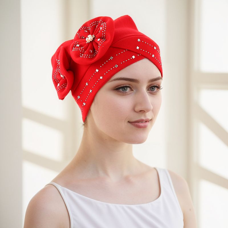 Neu Raum Schicht Blume Heißer Diamant Afrikanische Baotou Hut Indischen Hut Moslemischer_voghion.com