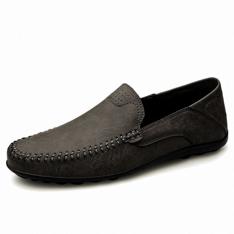 Unbeatable Quality Step On Bean 2025 Men's New Fashion Trend Large Lazy Casual Shoes_voghion.com