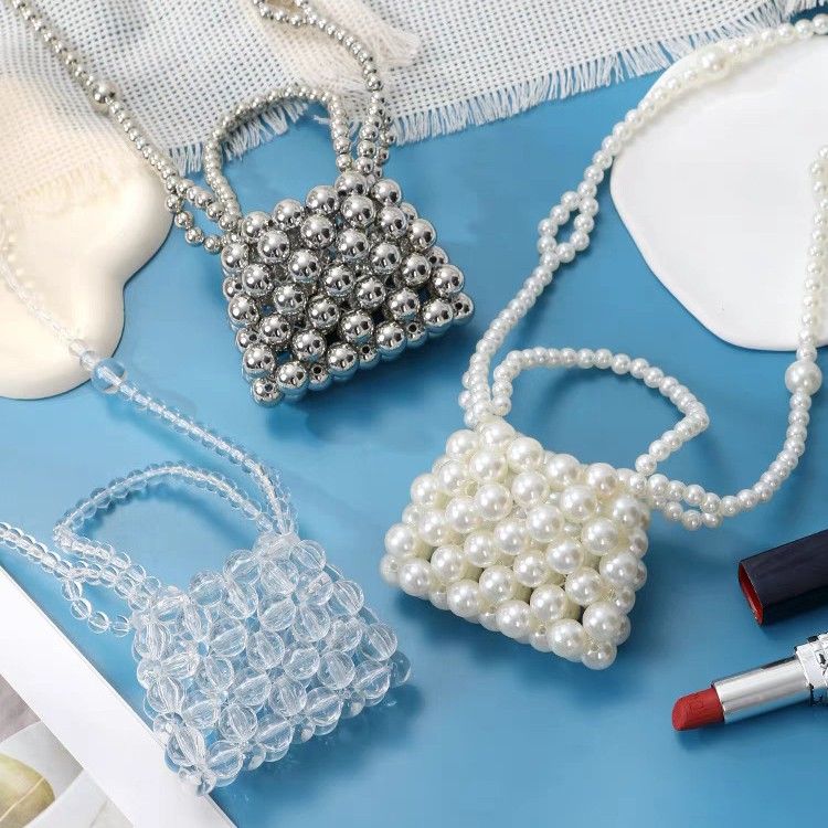 Sac à main tissé pour enfants, mini sac à bandoulière perlé pour filles, nouvelle collection 2024_voghion.com