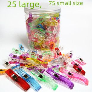 Neuer grenzüberschreitender Positionierungsrand, weißer und roter Kunststoff-Axt-Clip 33, Patchwork, fester mittlerer Nähclip_voghion.com