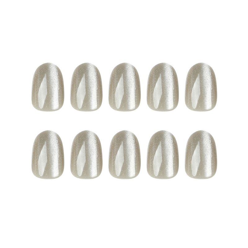 Indossare occhi di gatto in legno blu freddo, toppe indossabili per nail art e indossare una pressa sulle unghie_voghion.com