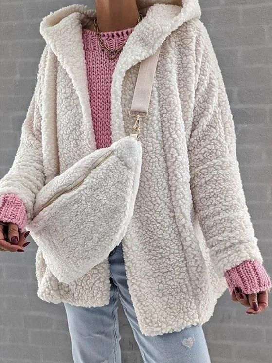 Women’s Hooded Cardigan – Long Sleeve Opalescent Sweater (S-XL)Women's Clothing_voghion.com