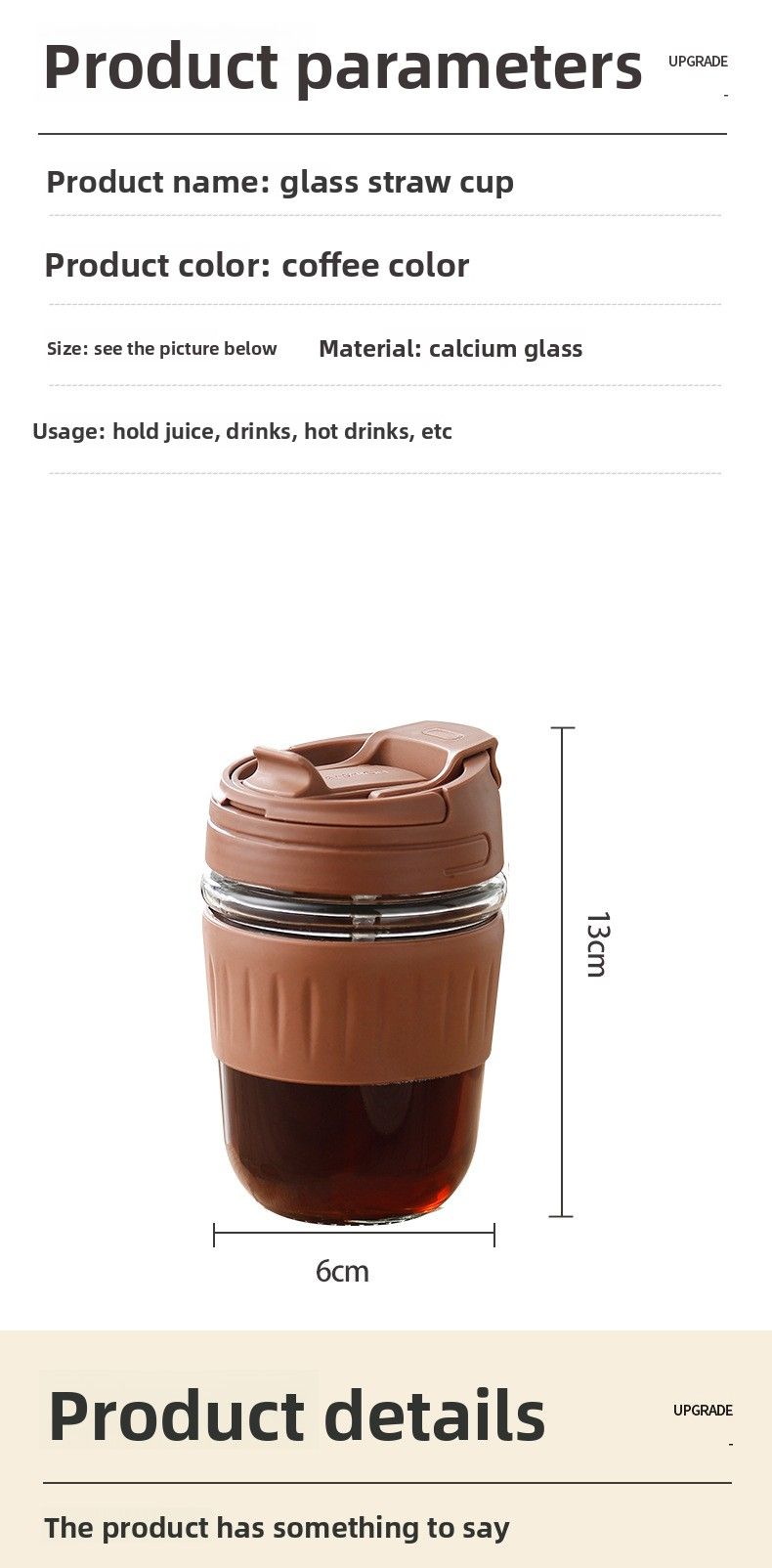 Internet Celebrity Glass Double Drinking High Aesthetic Summer Girl Coffee Portable Cute Handy Insulated Milk Water Cup_voghion.com