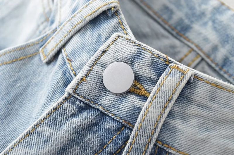 Sieviešu apģērbs Street Style Multi Pocket Džinsi Jaunas rudens raibs bikses Modes Street Shot Straight ikdienas bikses_voghion.com