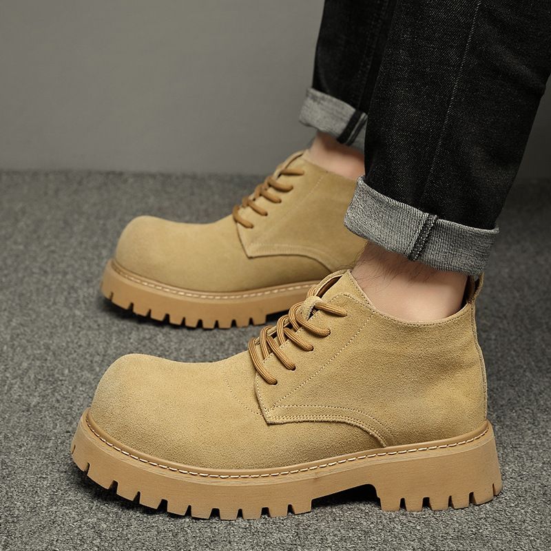 Martin Boots Herren Retro Tooling Schuhe Erhöhte Derby-Schuhe Große Herrenstiefel Erhöhte dicke Sohlen_voghion.com