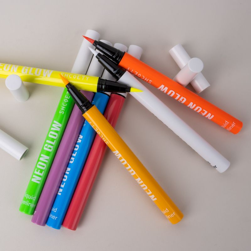 Ombretto e eyeliner combinati, set di eyeliner fluorescenti, eyeliner opaco e luminoso, pittura liquida per il viso, impermeabile e resistente al sudore._voghion.com