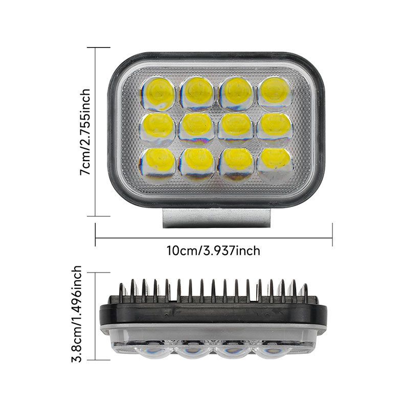 Elektrischer LED-Scheinwerfer, dynamisch, Dreirad, konstant, stark, externe Modifikation, superhelles Blinklicht_voghion.com