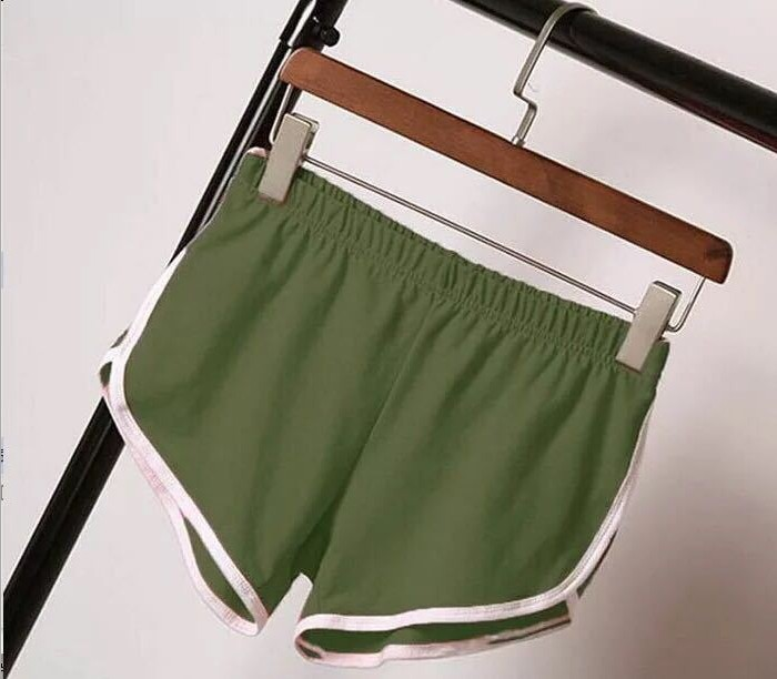 2024 Sports Shorts Women's Home Casual Solid Fashion Yoga Beachwear Candy Hot Pants_voghion.com