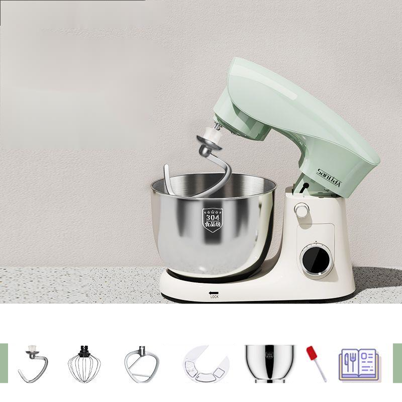 Robot pâtissier multifonction entièrement automatique Home Chef : pétrissage, crème, fouettage du lait frais, mixage de la viande_voghion.com