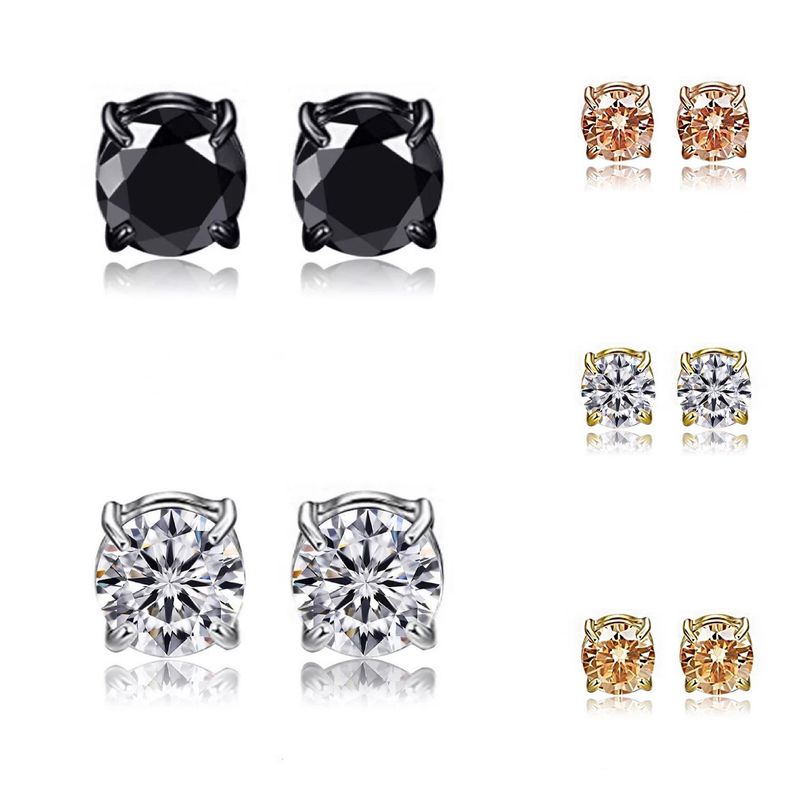 Magnetic Earrings – Pain-Free Zircon Studs For Men/Women (6 Styles & 25 Options)_voghion.com