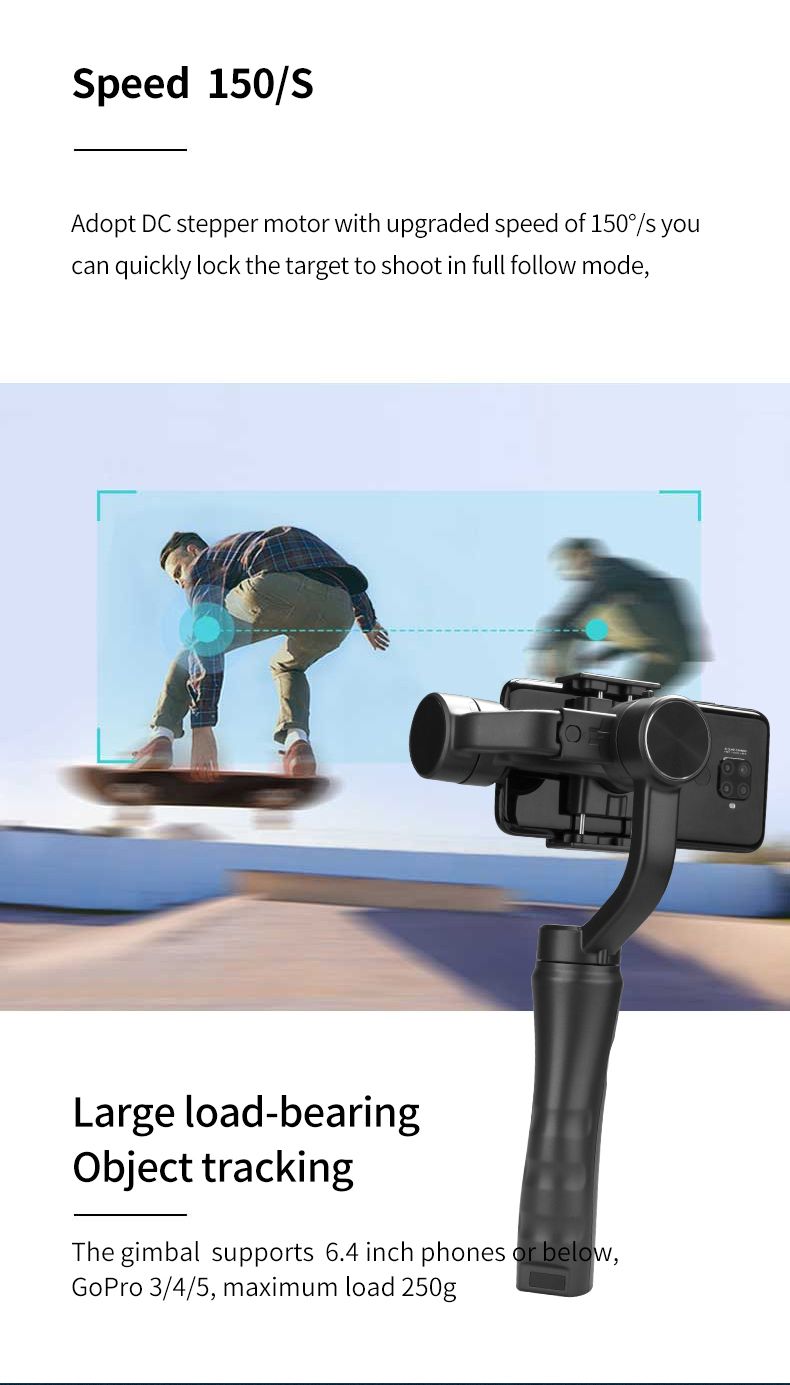 Music Festival Hot fashion best quality Smartphone handheld cheap gimbal with selfie stick_voghion.com