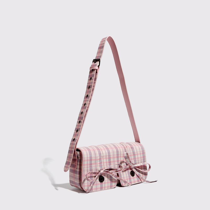 Women's 2025 Spring And Summer New Ballet Style Bow Underarm Folding Shoulder Crossbody Bag Fashionable Hundred_voghion.com