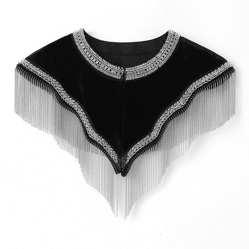 Abito da sera cheongsam abbinato di alta qualità retrò 2025 che trasuda nobile moda in seta di gelso con scialle nero per donna N2056_voghion.com