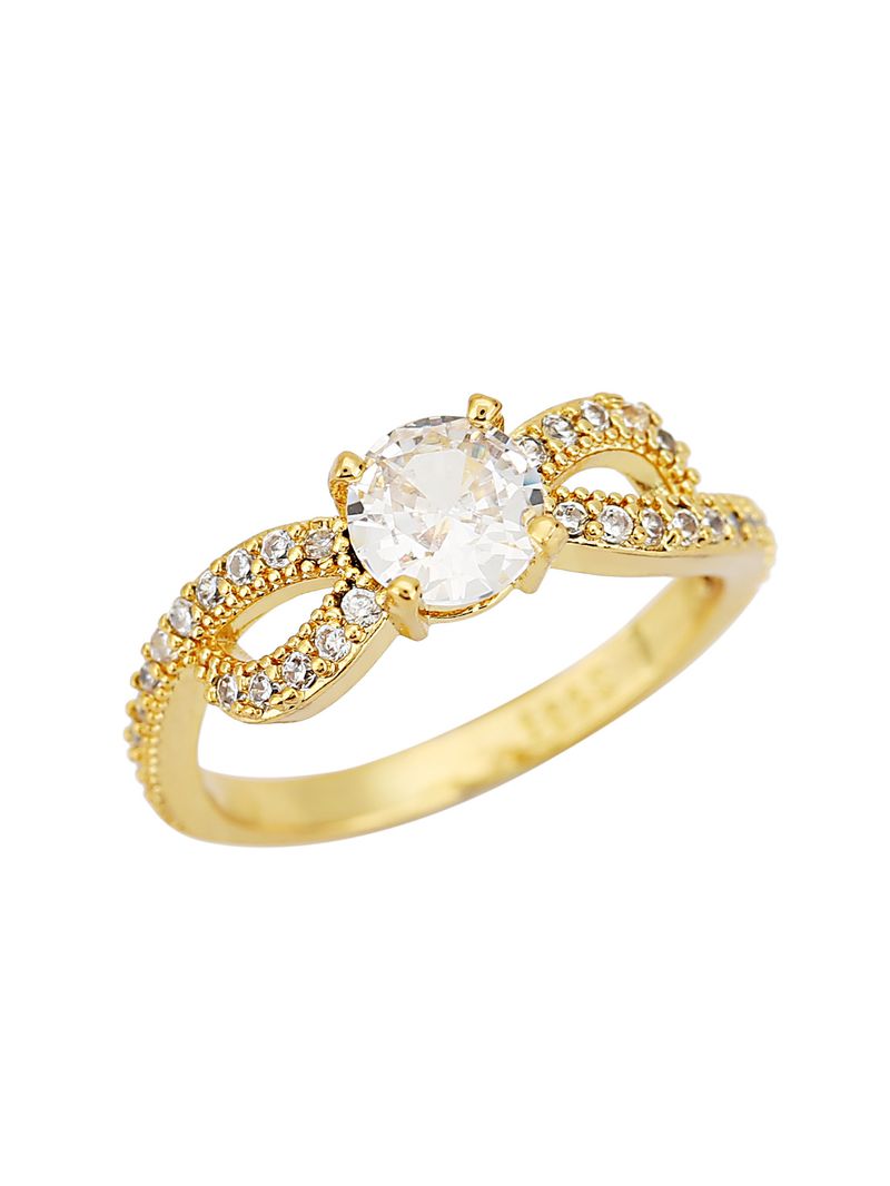 Single Rings Copper Ring For Women, Niche, High End, Light Luxury, No Fading, Temperament, High End Bow With Diamond Ring_voghion.com