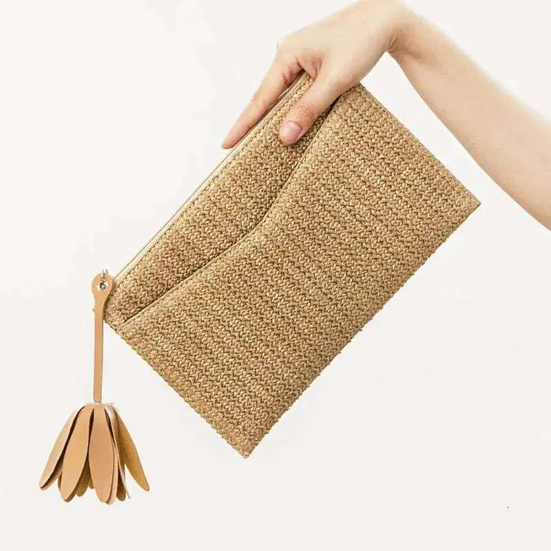 Designer 3Pcs Clutch Taschen Sommer Frauen Stroh Urlaub Große Kapazität Kreuz Reisetasche_voghion.com